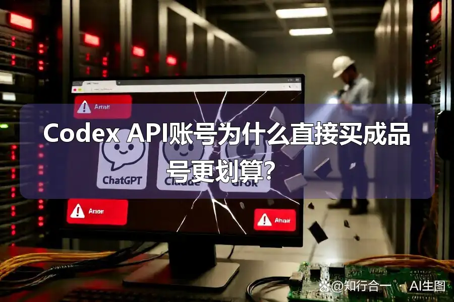 Codex API账号为什么直接买成品号更划算?